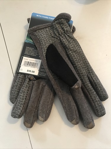 Isotoner Smart Touch Technology Tech Gloves, Men's Grey Large Ret$45(5hmbx-26-3) - Picture 2 of 6