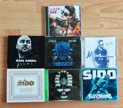 7 CDs Konvolut Deutschrap Alben, Sido, Savas, Alpa Gun, Shindy, Kitty Kat