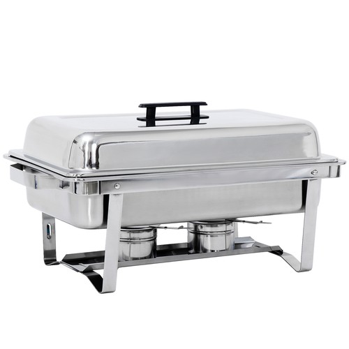 2 Pack 8QT Rectangular Chafing Dish Buffet Set Food Warmer w/Foldable Frame Legs - Bild 16 von 16