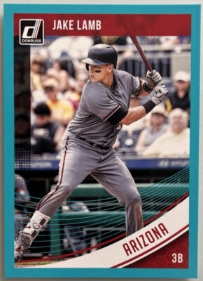 2018 Donruss Jake Lamb #54 Teal Border Parallel 015/199