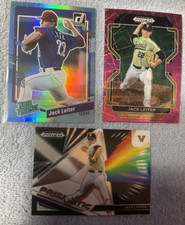 JACK LEITER RANGERS 2023 DONRUSS RATED BLUE  #51+2022 Prizm Draft PINK&PRIZMATIC