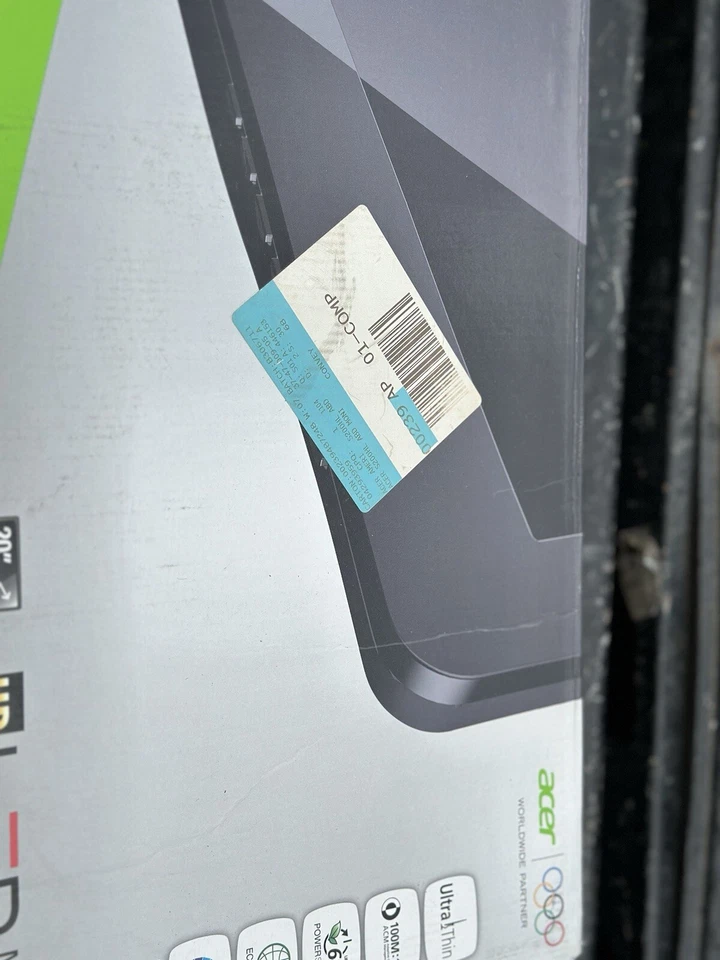 Acer S200HL 20” LCD Monitor With  Original Box Missing MountStand - Image 4 of 4