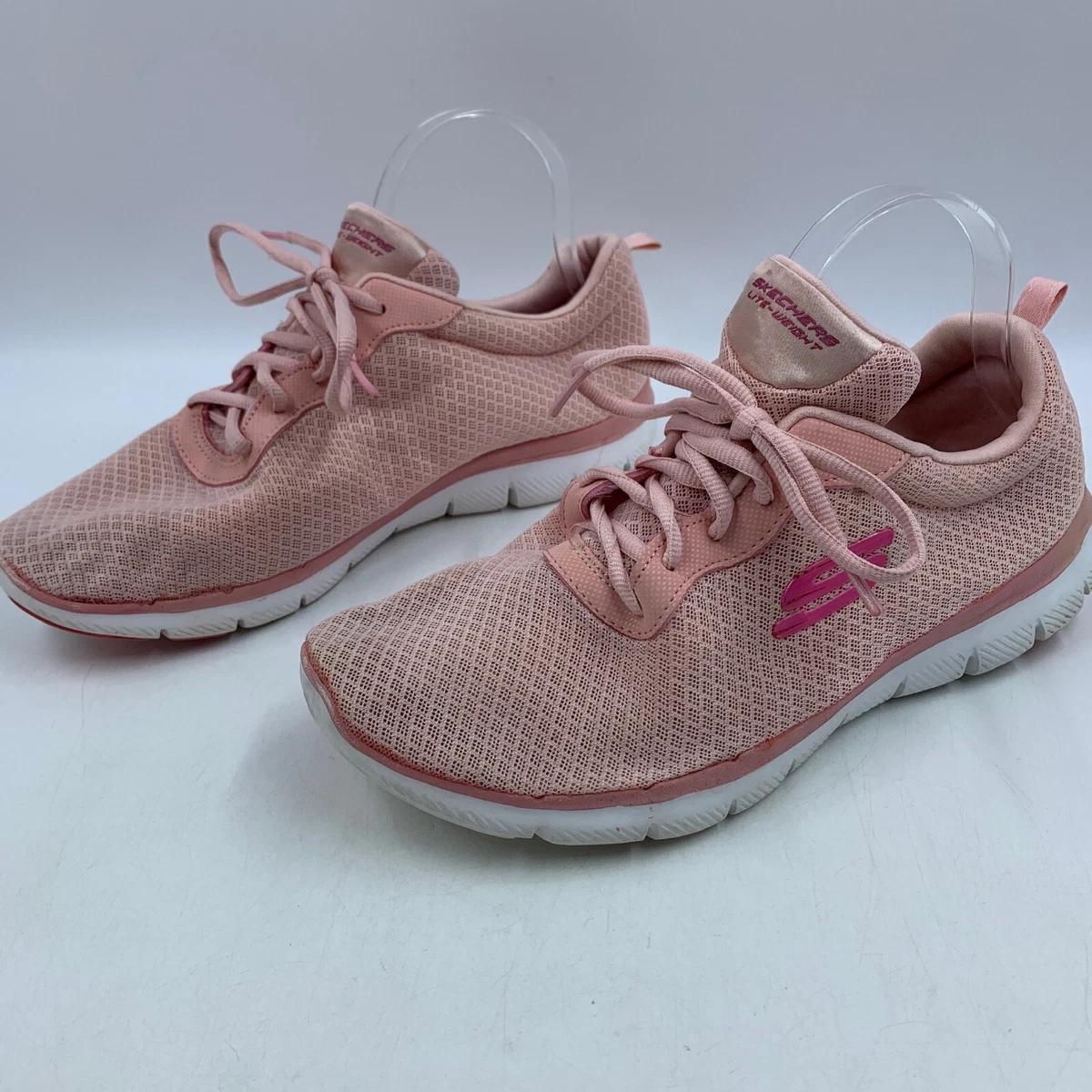 womens sneaker lite weight casual air cooled memory foam pink READ |