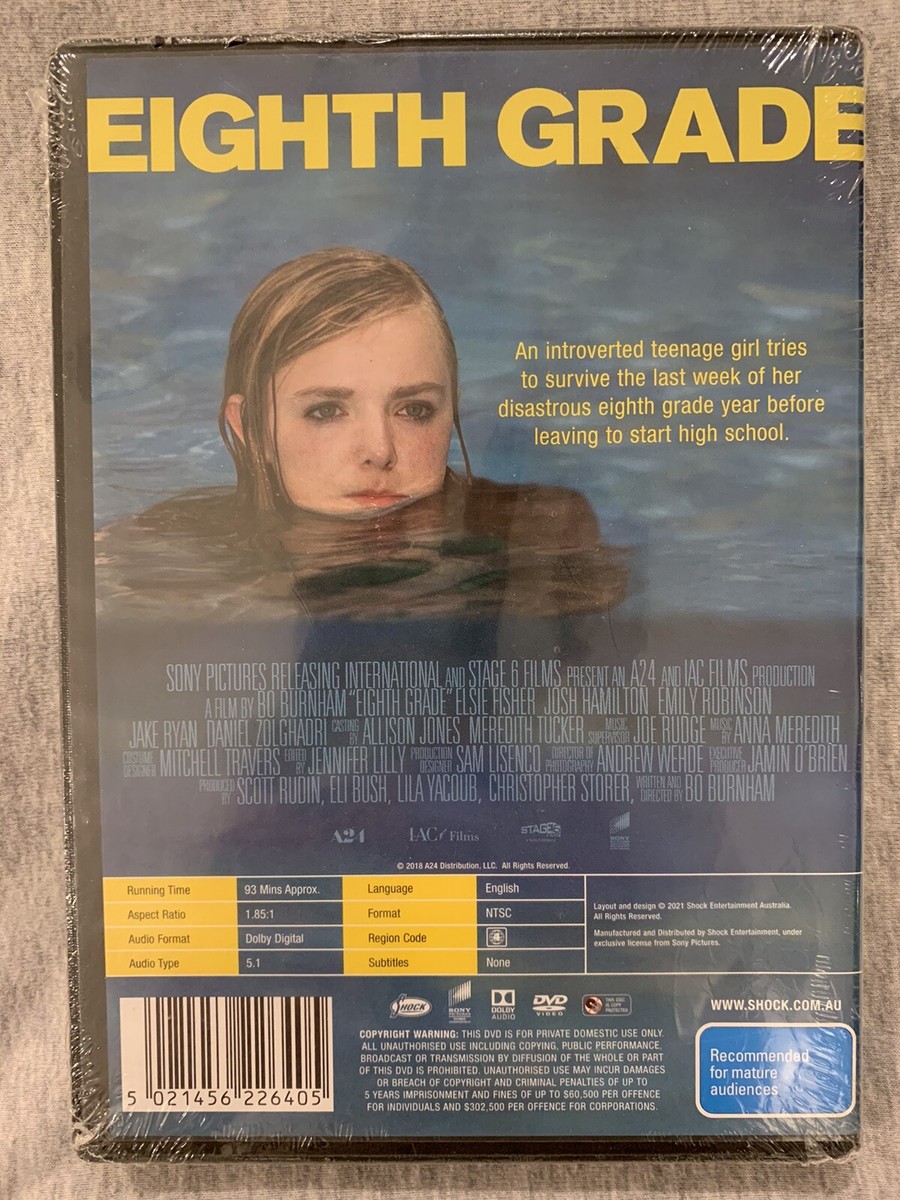 Eighth Grade DVD 2018 Comedy Drama Elsie Fisher Bo Burnham R4 - Main Image