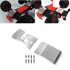Stainless Front Rear Chassis Guard Skid Plate Set For ARRMA 1/10 QUAKE RC Parts