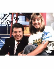 Marc Summers and Robin Russo signed 8x10 Photo Nickelodeon Double Dare
