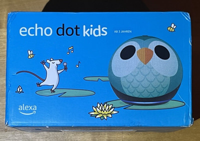 Amazon Echo Dot Kids Edition 5. Gen Smart Lautsprecher - Eulen-Design
