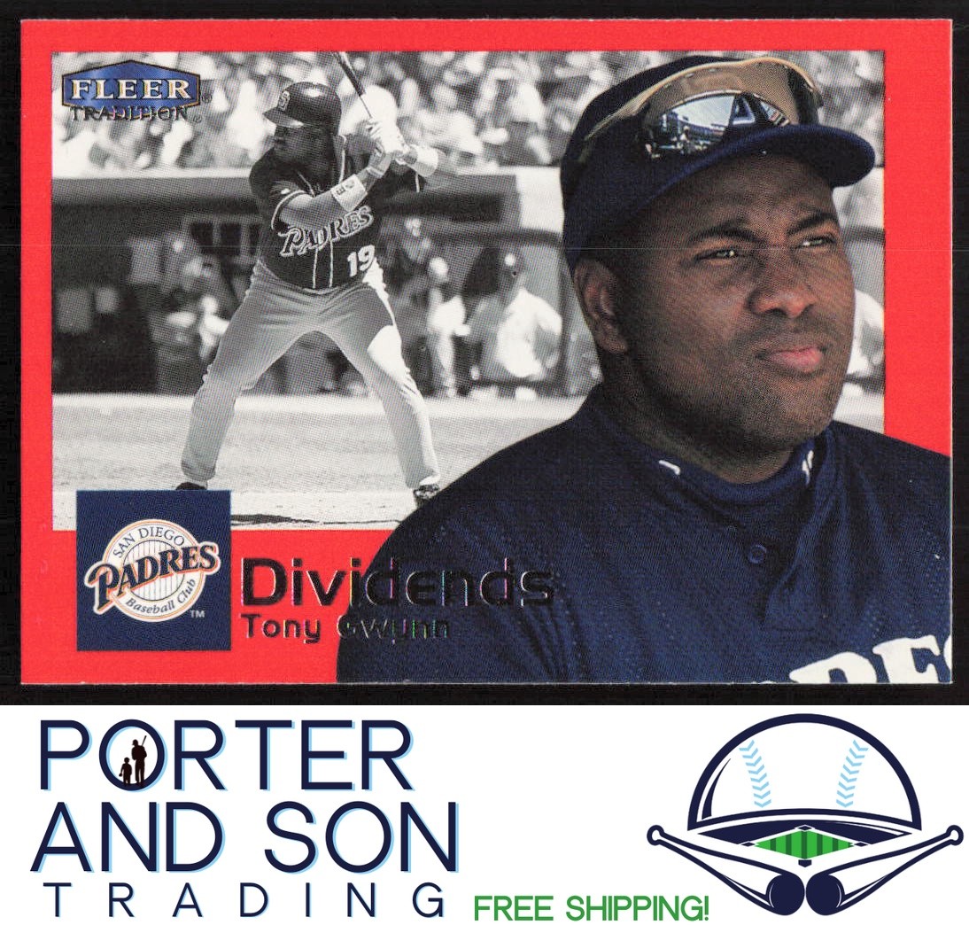 Tony Gwynn Dividends 2000 Fleer Tradition #9 D San Diego Padres Baseball Card