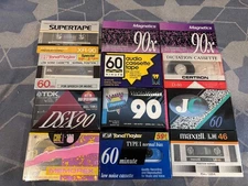 MAXELL - TDK - MEMOREX - SUPER TAPE and others (see photo) total 12 ps