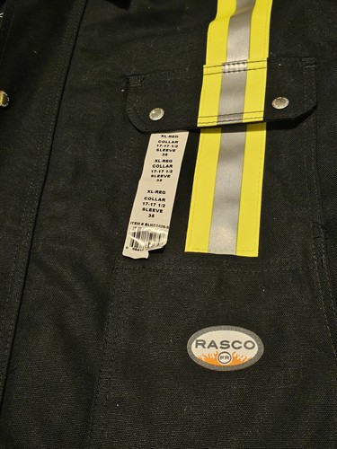 Rasco FR Flame Resistant Rescue Jacket HRC4 NFPA Mens Size XL Reg Reflective - Picture 4 of 10