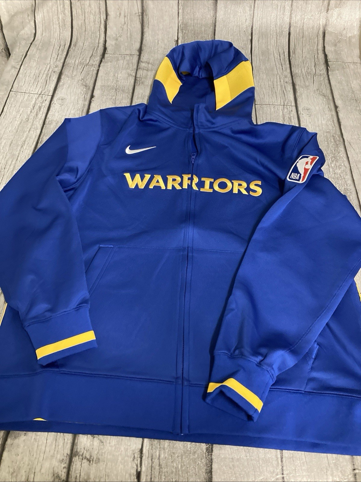 SACAI X NIKE Giacca da tiro uomo Nike Gol State Warriors XL blu Dri Fit full zip nuova con etichetta