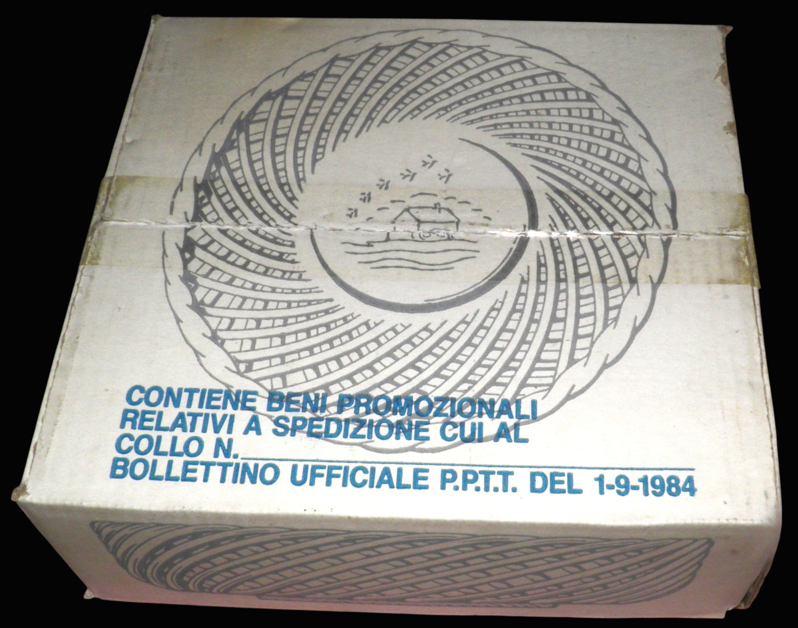 1991-PANIERE BARILLA-MULINO BIANCO-PORTAPANE IN CERAMICA LAVORATA A MANO