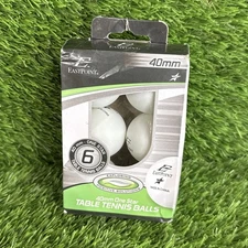 1 Box of 6 EastPoint 1-Star Recreational Table Tennis Balls 40mm White NEW