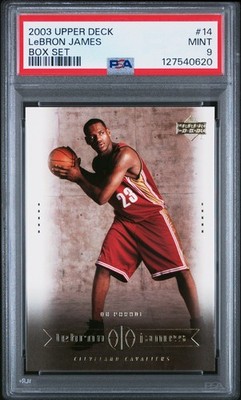 2003 Upper Deck Lebron James Box Set #14 - PSA 9 