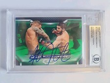 Khabib Nurmagomedov 2020 Topps Knockout Auto Signed Slabbed BAS Beckett 67/88