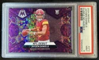 2024 Panini Mosaic Jayden Daniels RC No Huddle Purple Prizm NFL Debut #/50 PSA 9