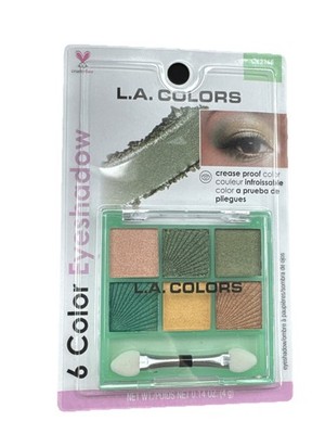 LA Colors Lucky Green Gold 6 Color Eyeshadow Palette Crease Proof Sealed C62168