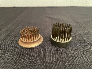 Vintage Metal Round Floral Flower Frogs for Flower Arrangements Set of 2