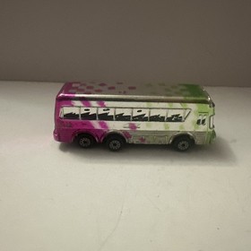 Micro Machines Galoob Vintage Touring Bus #3 From Classy Chromers Green Purple