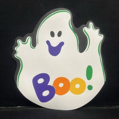 Halloween Ghost Boo Vinyl Placemat Stylied By Lisa 32293 Pre Owned Vintage 1990s