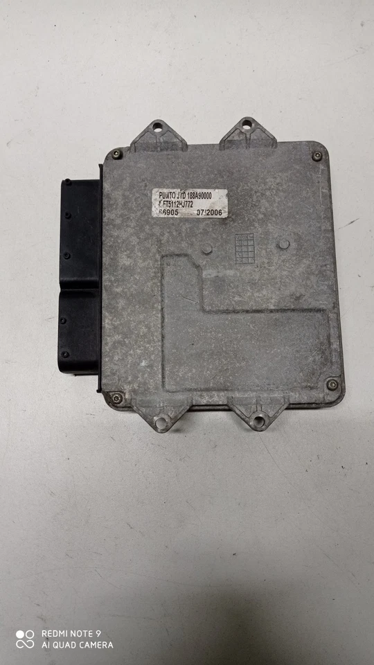 CALCULATEUR MOTEUR ECU FIAT PUNTO 1.3 JTD 55195817 (21A) - Photo 3/4