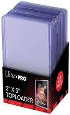 25 ULTRA PRO TALL TOPLOADERS 3x5 Sports Card Basketball Gameday Widevision