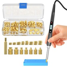 Heat Set Insert Tools kit 80W Digital Soldering Iron with Iron Tips and Heat ...