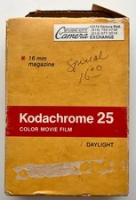 Kodachrome 25 Daylight Movie Film 16mm 50 Feet KM447 Expired 11/1989