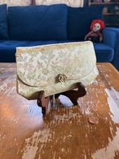 vintage 1950s or 1960s floral brocade evening clutch