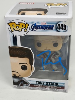Robert Downey Jr. Signed Tony Stark Funko Pop Avengers Marvel Iron