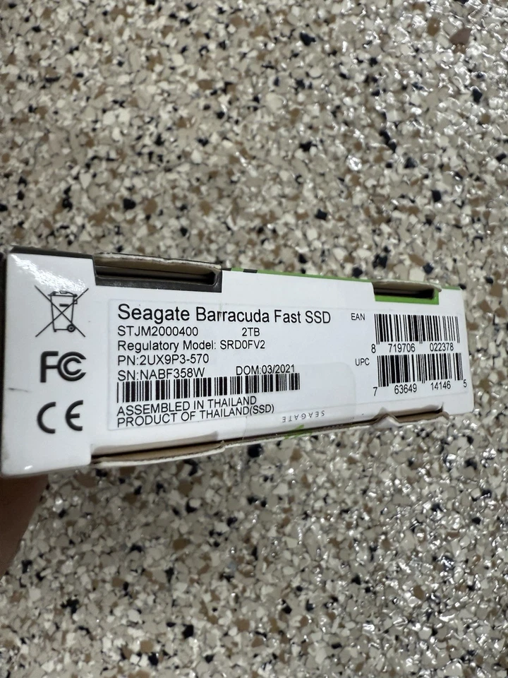 Seagate BarraCuda Fast 2TB Portable External SSD (STJM2000400) - Image 4 of 4