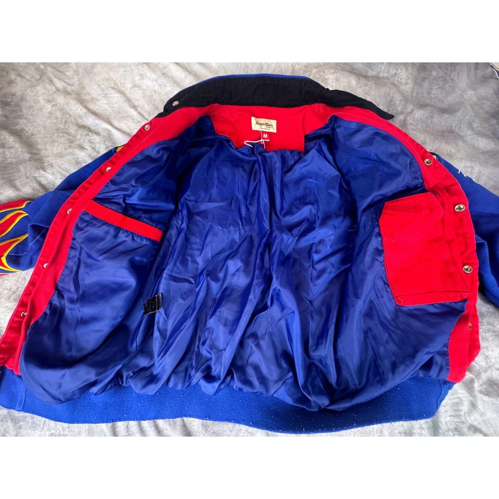 Headgear Classics Aaliyah One in a Million Racing Jacket Mens Medium Red Blue M image 3