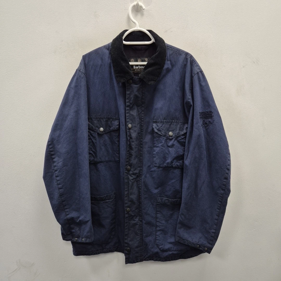 ALEXANDER MCQUEEN Giacca cappotto da lavoro Barbour Steve McQueen Latwell cera impermeabile cargo taglia XL