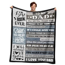 Birthday Gift for Dad from Daughter or Son - to My Dad Blanket 50"x60" Soft