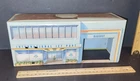 Vintage 60's Marx American Airlines Airport Playset Tin Building - lot 3  estate