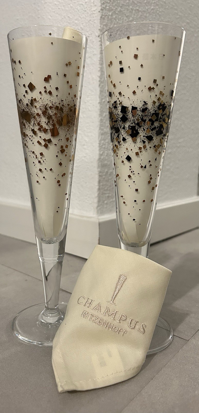 RITZENHOFF Champagnerglas-Set GOLDNACHT CHAMPUS DUETT H24 Inhalt 205 ml 2 Stück