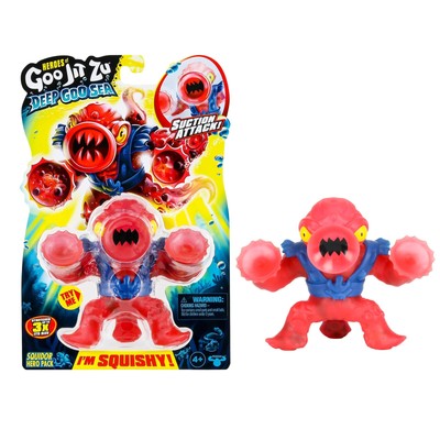 Heroes of Goo Jit Zu Deep GOO Sea Helden-Packung mit Squidor. Super Stretchy und