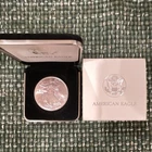 U.S. Mint American Silver Eagle 1 oz .999 Silver Proof Uncertified w/ Box COA