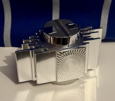 1960s Sarome Piezo Japan Aluminum Tabletop Lighter Mid Century Modern Vintage