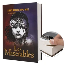 Real Paper Transfer Book Safe, Hollow with Secret Hidden Compartment, Combina...