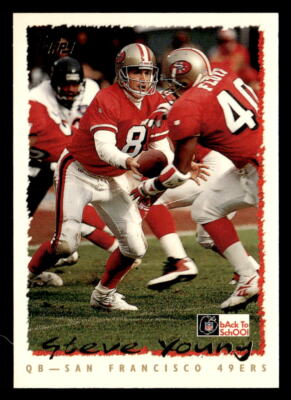 Steve Young 1995 NFL Properties Back to School Card #300 San Francisco 49ers