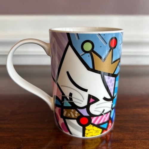 Romero Britto 10th Anniversary Zucker Katzenbecher Sonderedition Pop Art Geschenkhandwerk