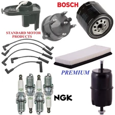 Tune Up Kit Filters Cap Rotor Wire Plugs For JEEP WRANGLER L4 2.5L 1991-1993