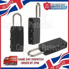 SET OF THREE COMBINATION PADLOCKS SMALL LOCKS LOCKER LUGGAGE SUITCASE GYM TRAVEL