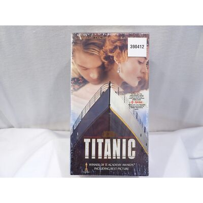 Titanic VHS box set, factory sealed, 1998 box office hit movie