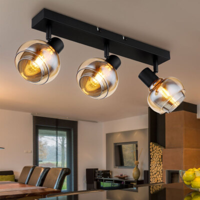 Deckenleuchte Deckenlampe 3-Flammig Wohnzimmerleuchte Spots BigLight