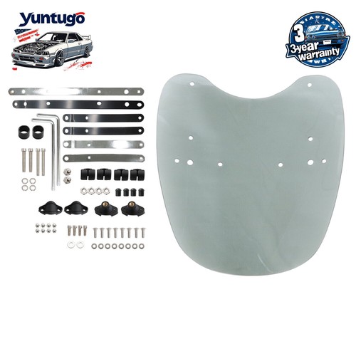 Large Motorcycle Clear Windshield For Harley Honda Suzuki Yamaha
