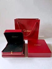 Cartier Empty Necklace Box, Outer box, Gift Bag