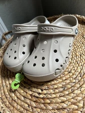 Tan 10126-2V3 Crocs Baya Classic Unisex Clog Shoes Size: Mens 5 / Women's 7