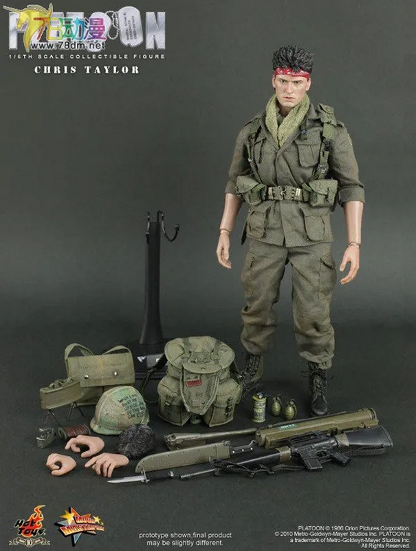 Hot Toys Mms135 1/6 Platoon Chris Taylor Charlie Sheen Action